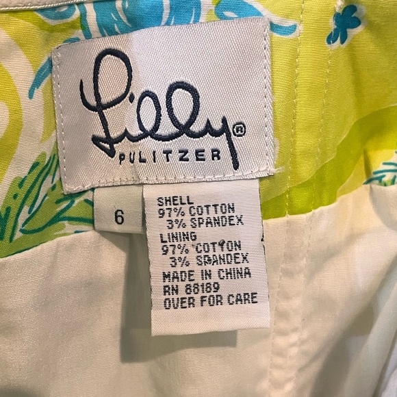 Lilly Pulitzer VTG white label Sabrina cruising sundress yellow/blue 6 strapless - Picture 5 of 8